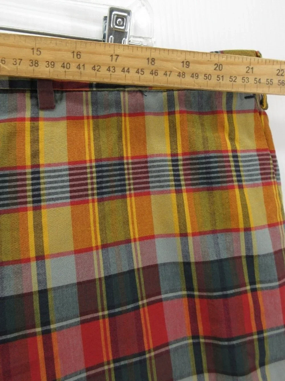 Polo Ralph Lauren Shorts 44 Tall Indian Madras Plaid Preppy Colorful